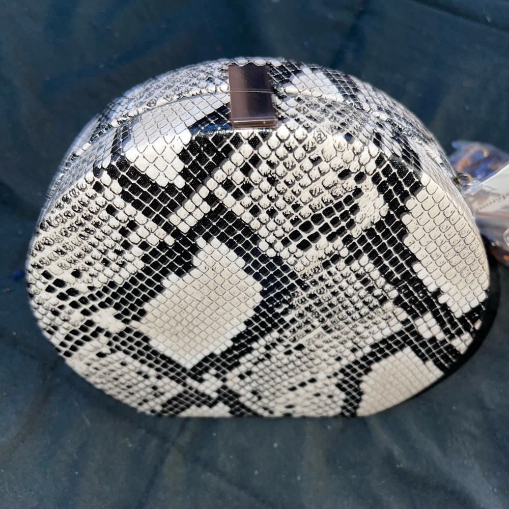 Mini snakeskin purse clutch